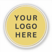 Waterdichte Business Logo op Branded Waterfles Sticker (Voorkant)