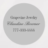 Waterdichte cirkel sticker Bedrijfs Kunstenaar Amb (Design 2)