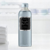 Waterdichte cosmetica productetiket zwart & zilver labels