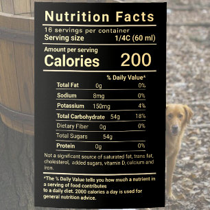 Waterdichte Esdoornsiroop Voeding Etiket