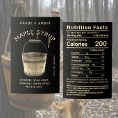 Waterdichte Esdoornsiroop Voeding Etiket