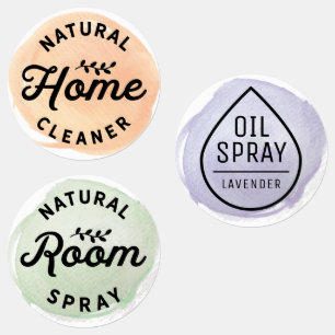 Waterdichte Etherische Olie Spray Flessenetiketten Labels