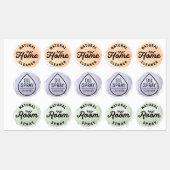 Waterdichte Etherische Olie Spray Flessenetiketten Labels (Vel)