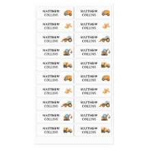 Waterdichte Gepersonaliseerde Naam Etiketten Bouw