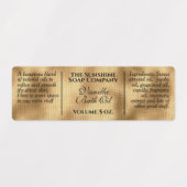  waterdichte geweven goudcosmetica labels (Design 1)