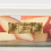  waterdichte geweven goudcosmetica labels (Aangebracht)