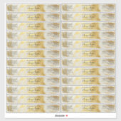 Waterdichte Gouden Ivoor Body Butter Pot Label 1 x (Vel)