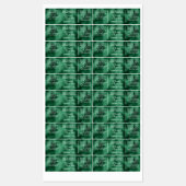  waterdichte groene folie zeep labels (Vel)