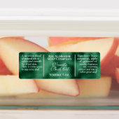  waterdichte groene folie zeep labels (Aangebracht)