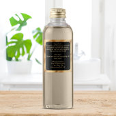 Waterdichte ingrediënten label - Black Gold Square