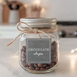 Waterdichte kerst warme chocolade bar jar etikette sticker