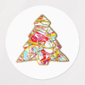 Waterdichte kerstboomlabels labels (Design 2)