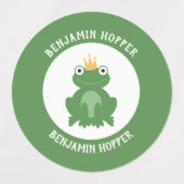 Waterdichte kikkernaamlabels voor schoolkamp labels (Design 2)