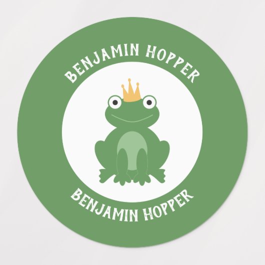 Waterdichte kikkernaamlabels voor schoolkamp labels (Design 2)