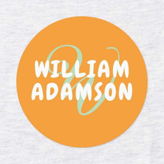 Waterdichte Kinder Monogram Naam Labels voor Kledi (Design 1)