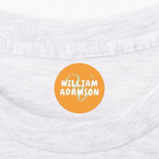 Waterdichte Kinder Monogram Naam Labels voor Kledi (Aangebracht)