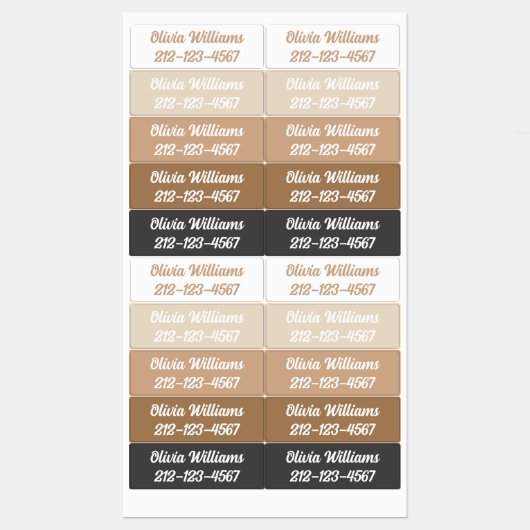 Waterdichte kinderopvang Terug naar de naam van de Labels (Vel)