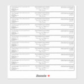 Waterdichte lage cosmetica pot label - wit (Vel)