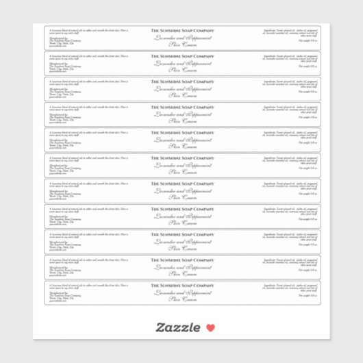 Waterdichte lage cosmetica pot label - wit (Vel)