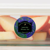Waterdichte lavendel bad- en cosmetica label (Aangebracht)