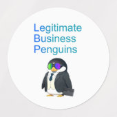 waterdichte Legitimate Business Penguins sticker (Design 1)