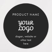 Waterdichte Moderne Logo & Tekst | Zwart-wit Labels (Design 1)