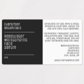waterdichte moderne zwarte witte druppelfleslabel labels (Design 1)