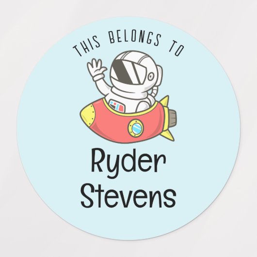 Waterdichte naamlabels voor astronauten labels (Design 2)