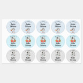 Waterdichte naamlabels voor astronauten labels (Vel)