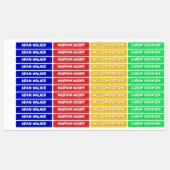 Waterdichte naamlabels voor kamp, school en kinder labels (Vel)