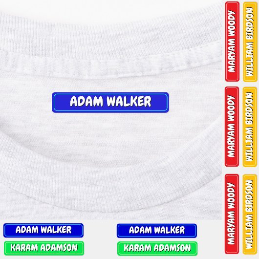 Waterdichte naamlabels voor kamp, school en kinder labels