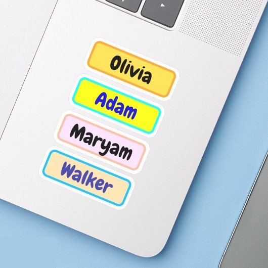 Waterdichte naamlabels voor kinderen, naamstickers sticker