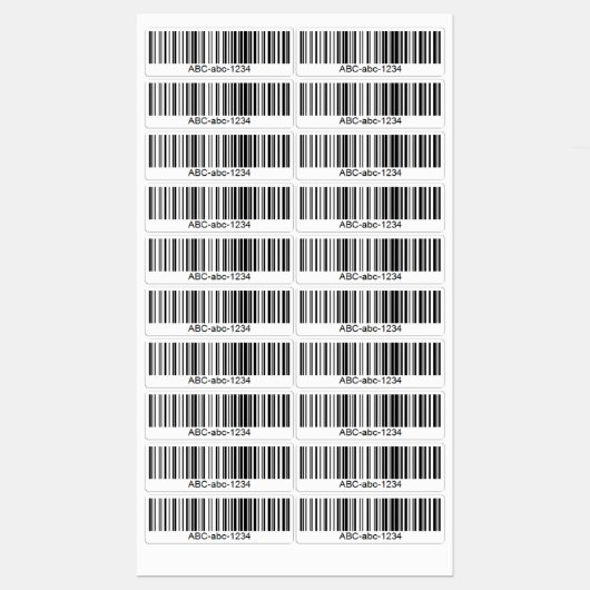 Waterdichte op maat gemaakte barcode label voor el (Vel)