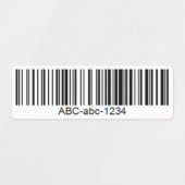 Waterdichte op maat gemaakte barcode label voor el (Design 1)