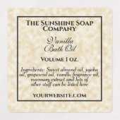  waterdichte perkamentetiket met ingrediënt labels (Design 1)