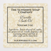  waterdichte perkamentetiket met ingrediënt labels (Design 2)