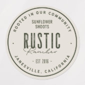 Waterdichte productetiketten | Rustic Rancher Labels (Design 1)