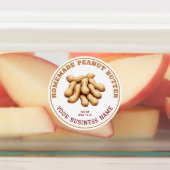 Waterdichte productlabel voor zelfgemaakte pindaka labels (Aangebracht)