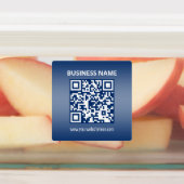 Waterdichte QR-code | Blauwe (of elke kleur) verlo Labels (Aangebracht)