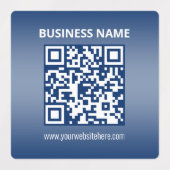 Waterdichte QR-code | Blauwe (of elke kleur) verlo Labels (Design 2)