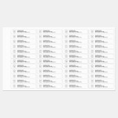 Waterdichte retouradresstickers met aangepast logo labels (Vel)