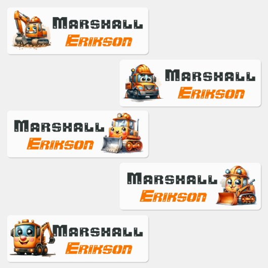 Waterdichte Schattigee constructie naam labels (Groep)