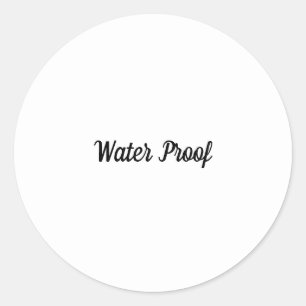 Waterdichte Spatvrije Zwarte Witte Pakketlabel Ronde Sticker