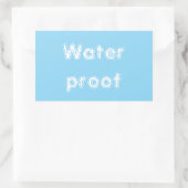 Waterdichte Splash Gratis Pakket Bue Wit 2025 Rechthoekige Sticker (Tas)