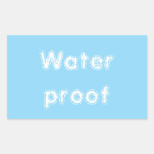 Waterdichte Splash Gratis Pakket Bue Wit 2025 Rechthoekige Sticker