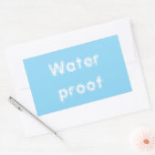 Waterdichte Splash Gratis Pakket Bue Wit 2025 Rechthoekige Sticker (Envelop)