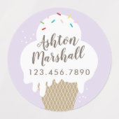 Waterdichte stickers van ijsjes voor kinderen (Design 1)