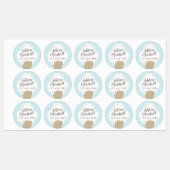 Waterdichte stickers voor kinderen met ijsje (Vel)