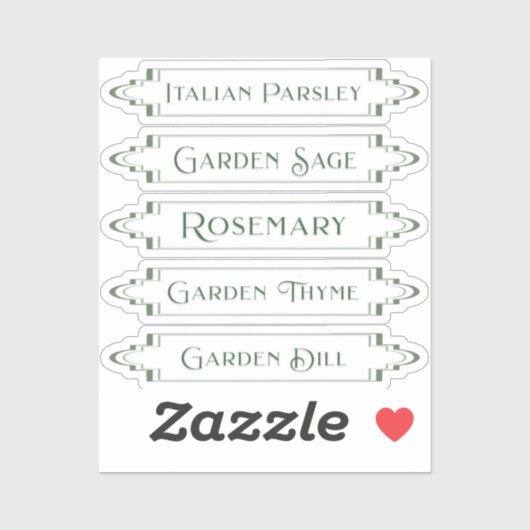 Waterdichte Stickers voor tuin- en tuinlabels (Vel)