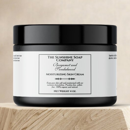 Waterdichte  Stijl Witte Cosmetica Jar Label Waterfles Etiket